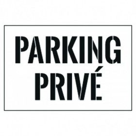 Pochoir de marquage en PVC