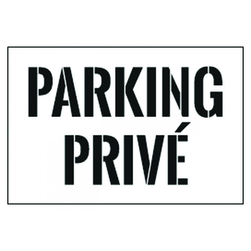 Pochoir de marquage en PVC