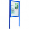Kit poteau 40 x 60 mm pour vitrine