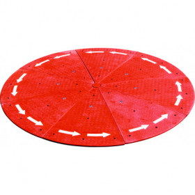 Îlot giratoire franchissable