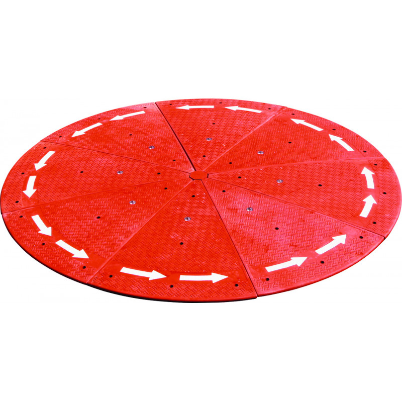 Îlot giratoire franchissable signalisation