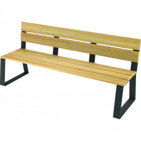 Banc urbain acier et bois...