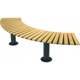 Banquette urbaine arrondie...