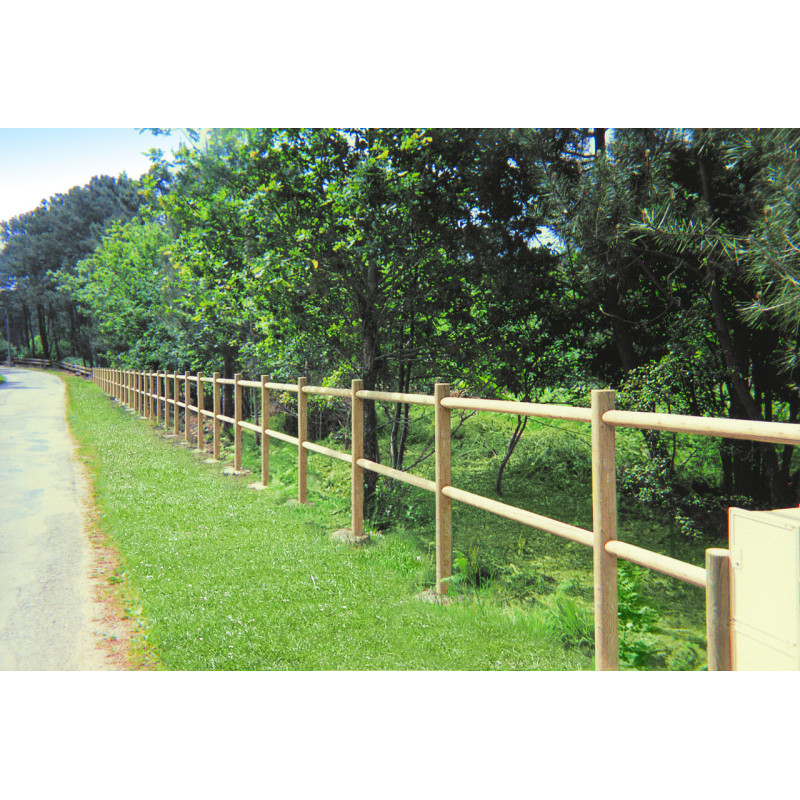 Promotion sur la clôture bois Normandie 40 lisses