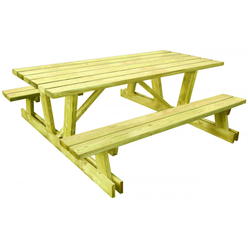 3 tables pique nique en bois Mitella