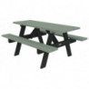3 tables pique-nique recyclées Roseau