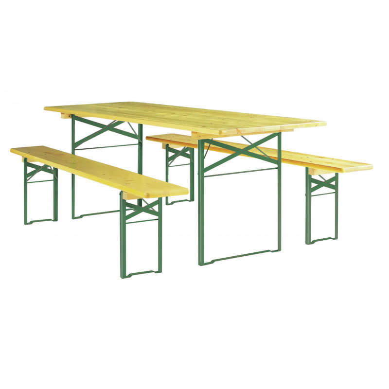 Table festive et banc pliants amenagement intérieur