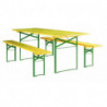 Table festive et banc pliants amenagement intérieur