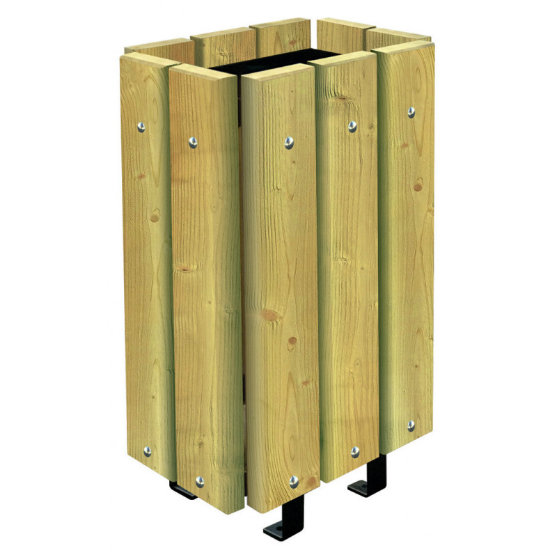 OFFRE SEMIO : Poubelle bois - Sémio mobilier pour collectivité