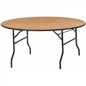 4 tables pliantes rondes...