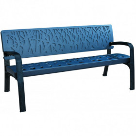 Lot de 2 bancs publics en...