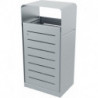 Corbeille de ville inox Tilia