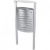 Corbeille extérieure inox brossé Betula