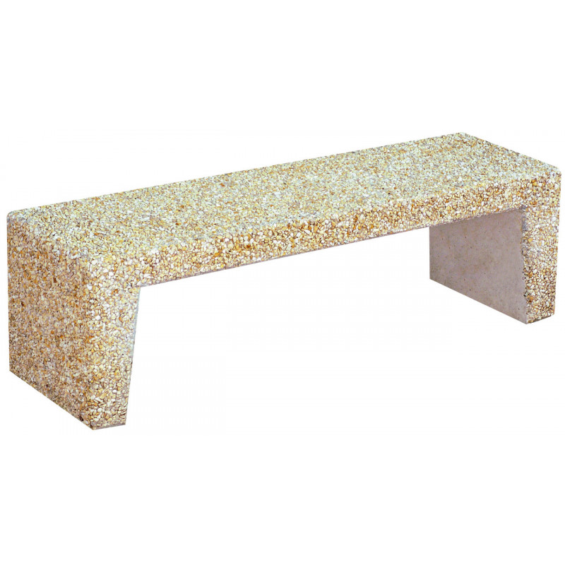 banc béton extérieur