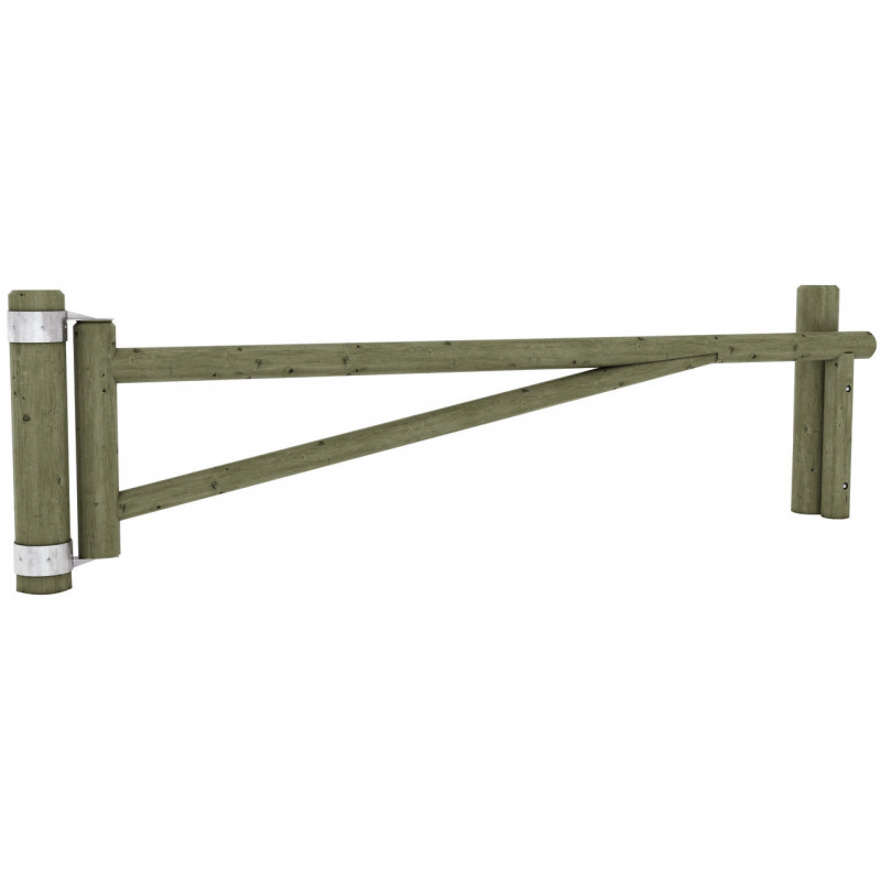 barrière pivotante bois